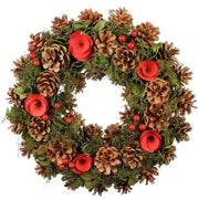 Artificial Pinecone Red Berries Flower Garland