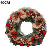 Artificial Pinecone Red Berries Flower Garland
