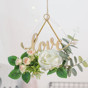 Metal Iron Ring Wall Hanging Garland