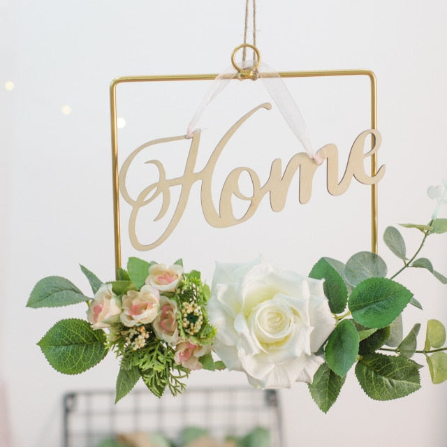 Metal Iron Ring Wall Hanging Garland