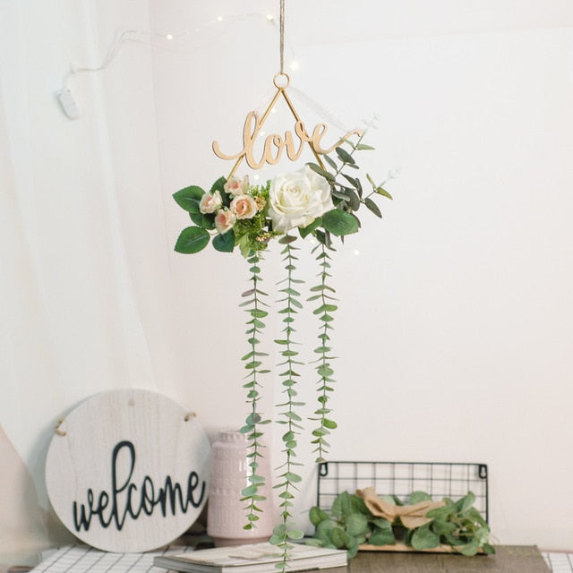 Metal Iron Ring Wall Hanging Garland