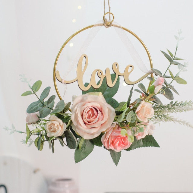 Metal Iron Ring Wall Hanging Garland