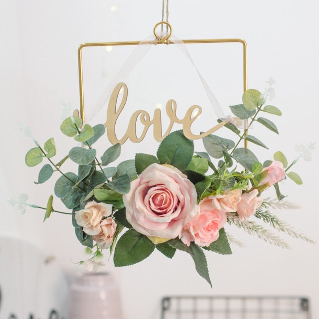 Metal Iron Ring Wall Hanging Garland
