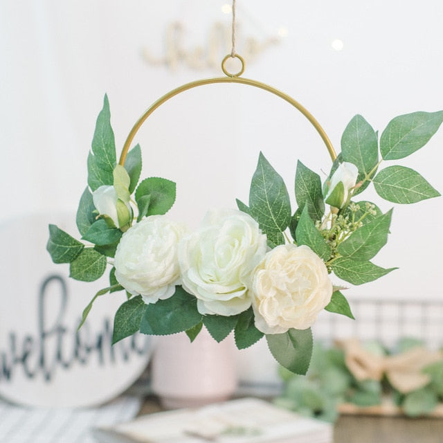 Metal Iron Ring Wall Hanging Garland