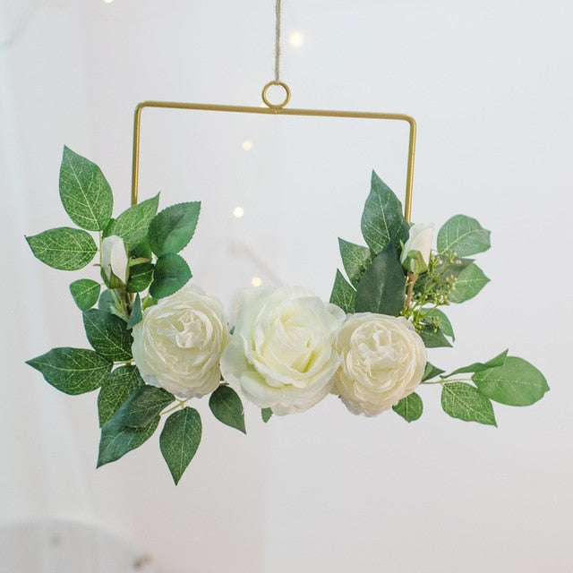 Metal Iron Ring Wall Hanging Garland