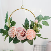 Metal Iron Ring Wall Hanging Garland