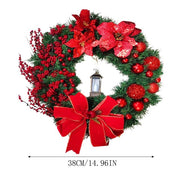 Red Truck Christmas Wreath Window Front Door Decoration