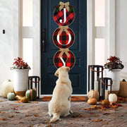 The Word JOY Wooden Christmas Door Wreath