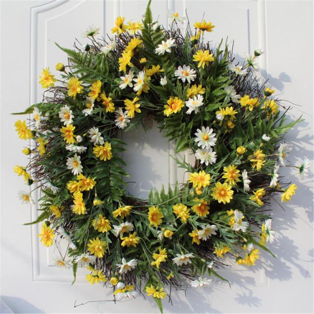 Artificial Lavender Flower Christmas Decoration Wreath
