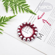 10pcs creative Christmas DIY wall pendant bead ring - Christmas Trees USA