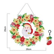 Christmas LED Light Special Shaped Diamond Mosaic Wreath