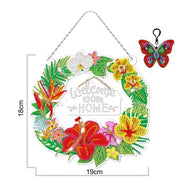 Christmas LED Light Special Shaped Diamond Mosaic Wreath