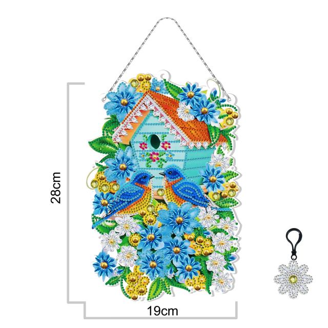 Christmas LED Light Special Shaped Diamond Mosaic Wreath