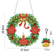 Christmas LED Light Special Shaped Diamond Mosaic Wreath