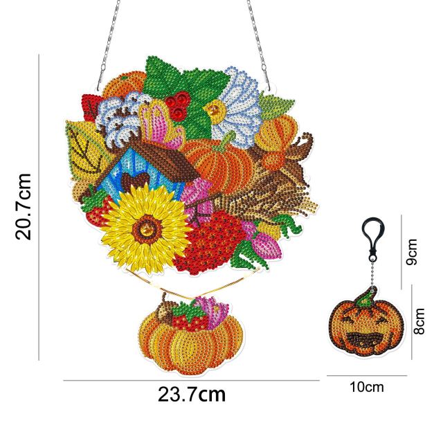 Christmas LED Light Special Shaped Diamond Mosaic Wreath