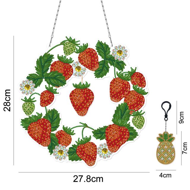 Christmas LED Light Special Shaped Diamond Mosaic Wreath
