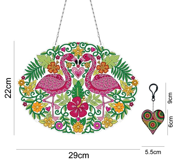 Christmas LED Light Special Shaped Diamond Mosaic Wreath
