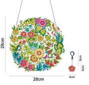 Christmas LED Light Special Shaped Diamond Mosaic Wreath