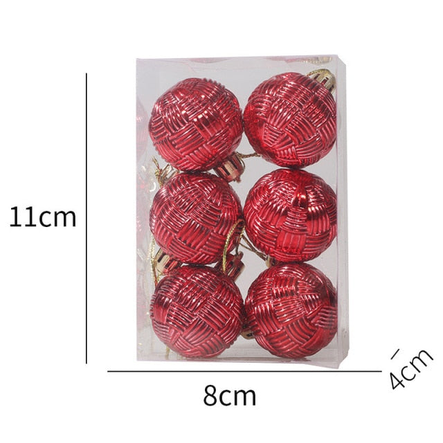 Boxed Color Christmas Balls Tree Hanging Ball