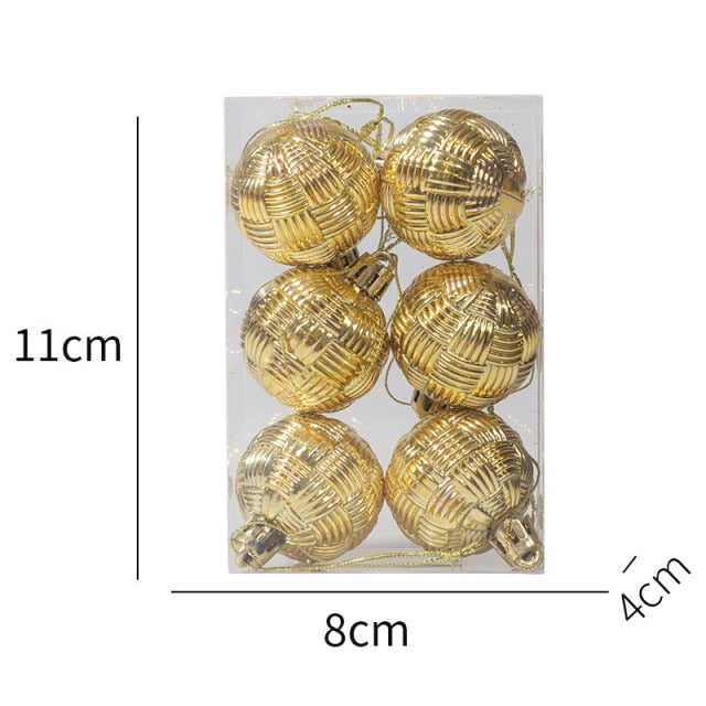 Boxed Color Christmas Balls Tree Hanging Ball