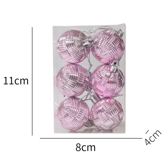 Boxed Color Christmas Balls Tree Hanging Ball