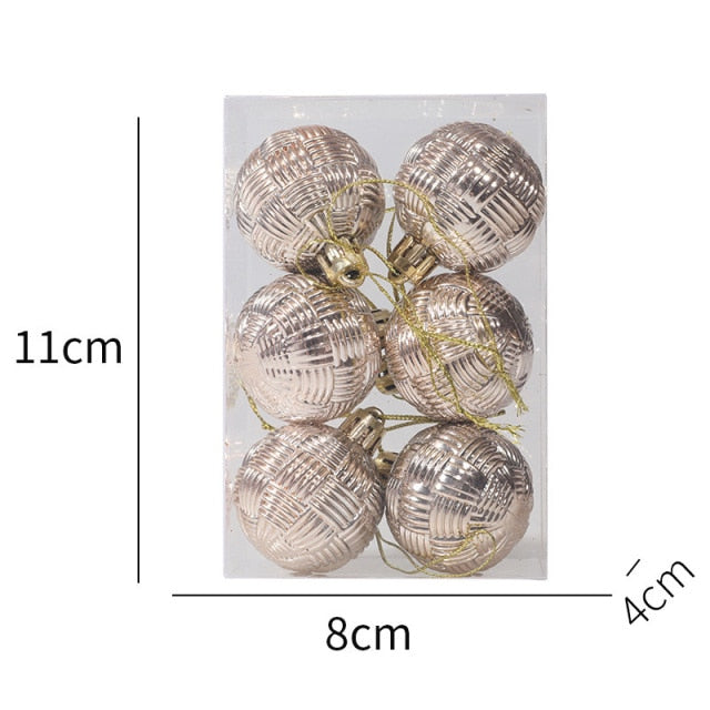 Boxed Color Christmas Balls Tree Hanging Ball