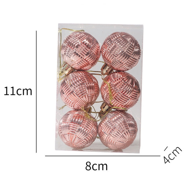 Boxed Color Christmas Balls Tree Hanging Ball