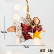 Xmas Tree Decoration Resin Pendant DIY Kid Toy Gift