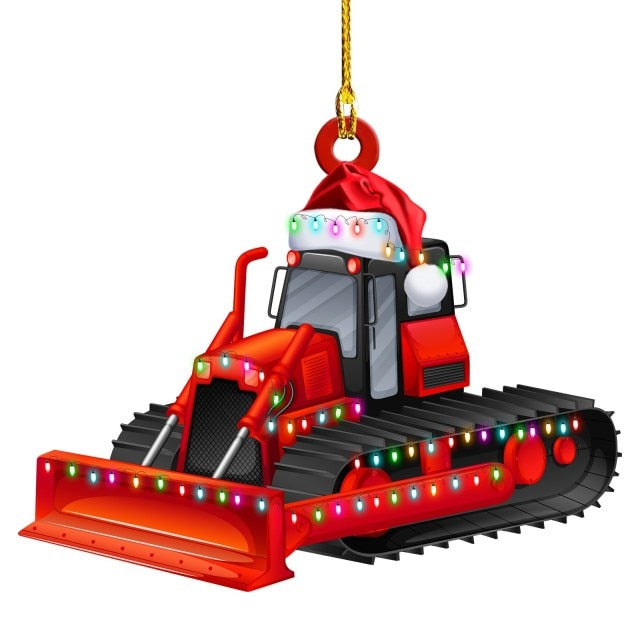 Car Airplane Truck Christmas Ornaments
