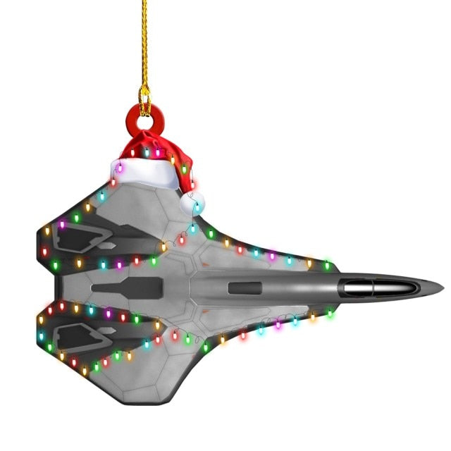 Car Airplane Truck Christmas Ornaments