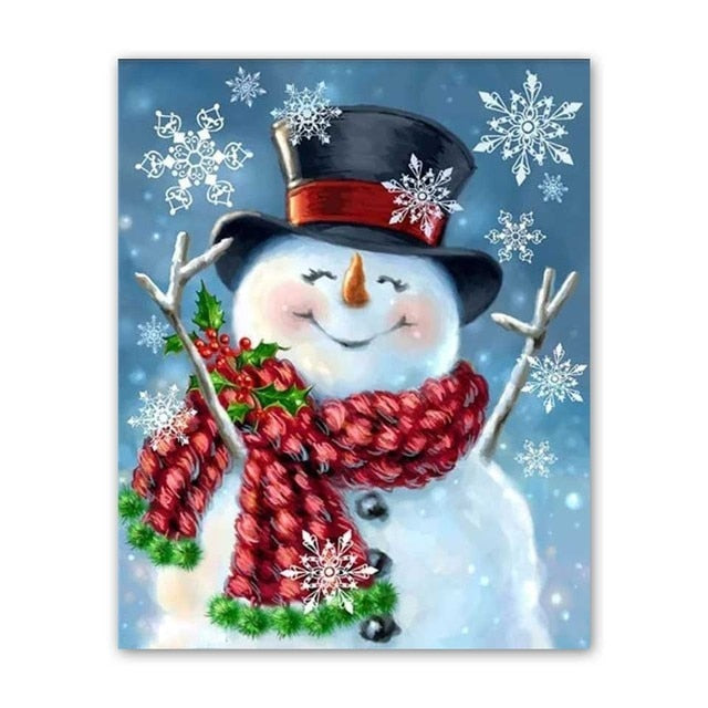 Christmas Themed Canvas Paintings