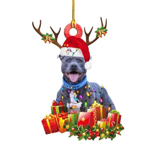 Cute Dog Drop Ornament Christmas Tree Puppy Pendant