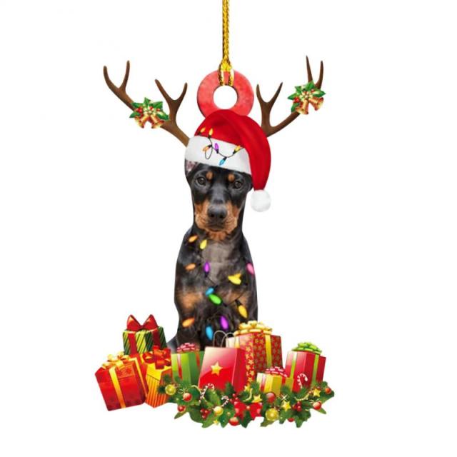 Cute Dog Drop Ornament Christmas Tree Puppy Pendant