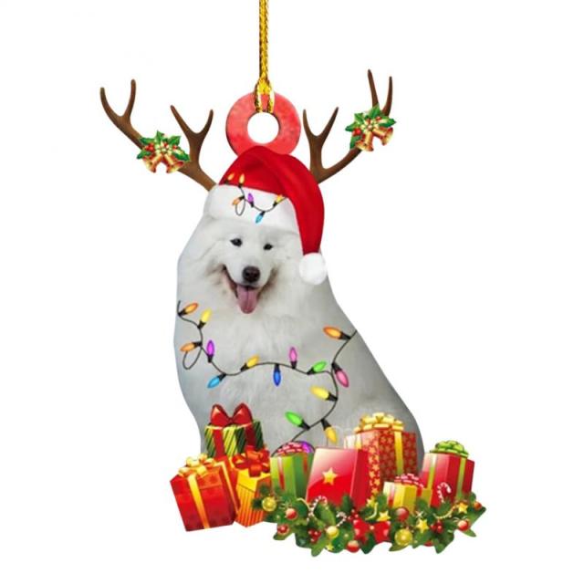 Cute Dog Drop Ornament Christmas Tree Puppy Pendant