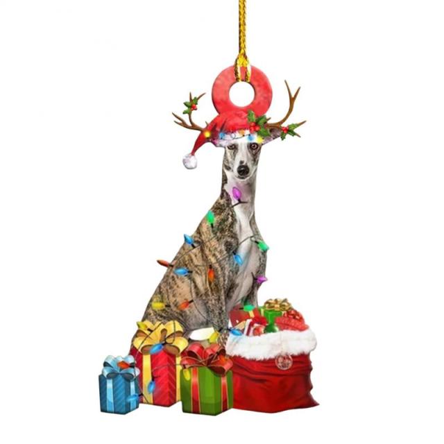Cute Dog Drop Ornament Christmas Tree Puppy Pendant