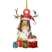 Cute Dog Drop Ornament Christmas Tree Puppy Pendant