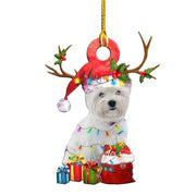 Cute Dog Drop Ornament Christmas Tree Puppy Pendant