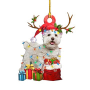 Cute Dog Drop Ornament Christmas Tree Puppy Pendant
