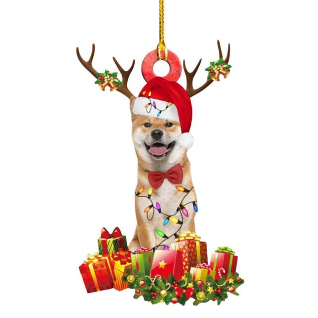 Cute Dog Drop Ornament Christmas Tree Puppy Pendant