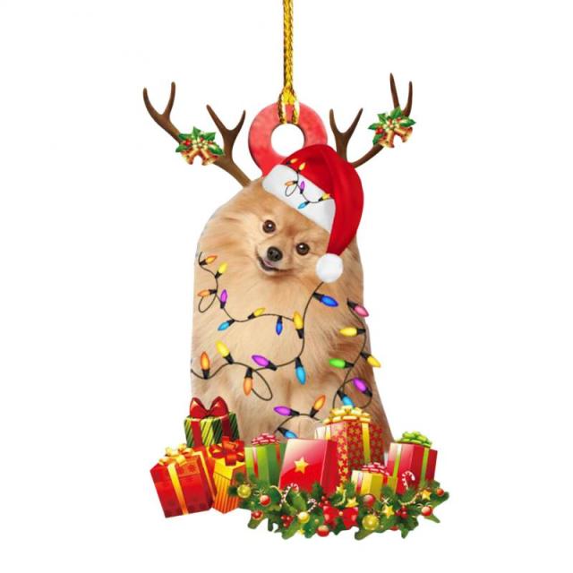 Cute Dog Drop Ornament Christmas Tree Puppy Pendant