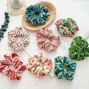 Christmas Scrunchie Elastic New Handmade Hair Rope Ponytail Holder