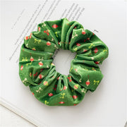 Christmas Scrunchie Elastic New Handmade Hair Rope Ponytail Holder