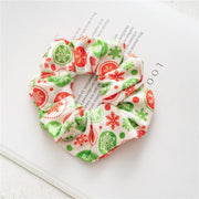 Christmas Scrunchie Elastic New Handmade Hair Rope Ponytail Holder