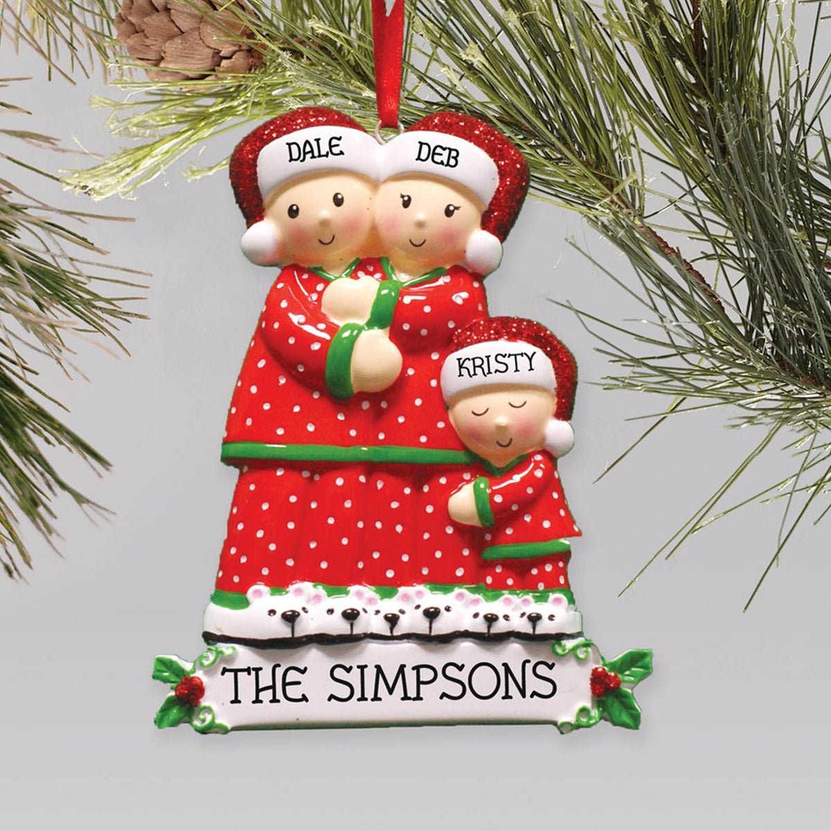 Colorful Decorations Hanging Personalized Family pendant Xmas