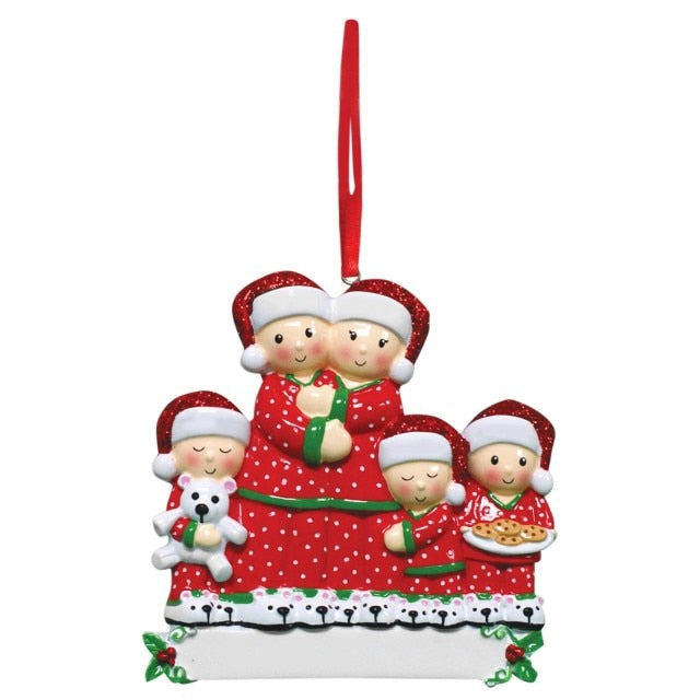 Colorful Decorations Hanging Personalized Family pendant Xmas
