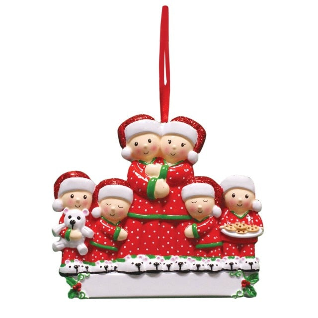 Colorful Decorations Hanging Personalized Family pendant Xmas