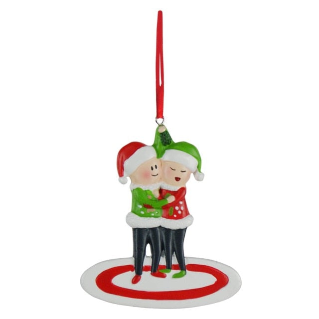 Colorful Decorations Hanging Personalized Family pendant Xmas