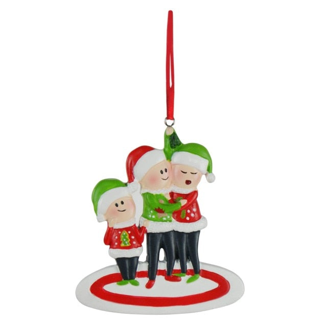Colorful Decorations Hanging Personalized Family pendant Xmas