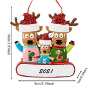 Colorful Decorations Hanging Personalized Family pendant Xmas
