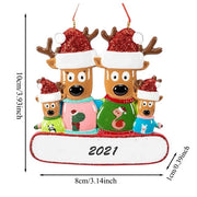 Colorful Decorations Hanging Personalized Family pendant Xmas